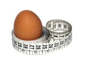 بيضة وسنتيمتر لفقدان الوزن